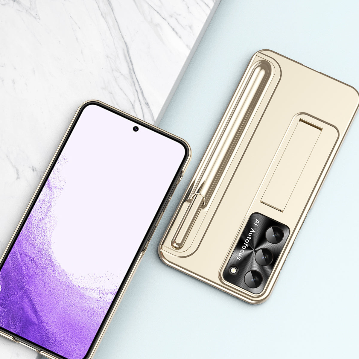 For Samsung Galaxy S23 Ultra Kickstand Pen Slot Design PC Back Cover Shockproof Phone Case with Stylus Pen For Samsung Galaxy S23 Ultra Kickstand Pen Slot Design PC Back Cover Shockproof Phone Case with Stylus Pen